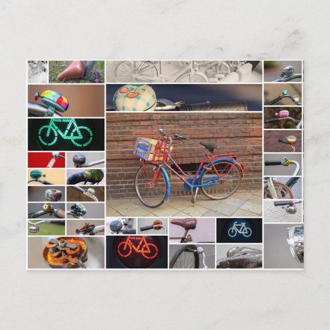 Das Leben ist eine schöne Fahrt mit dem Fahrrad! Postkarte (Vorderseite)