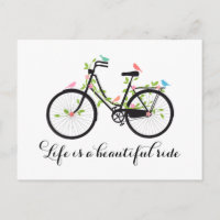 Das Leben ist eine schöne Reise, altes Fahrrad