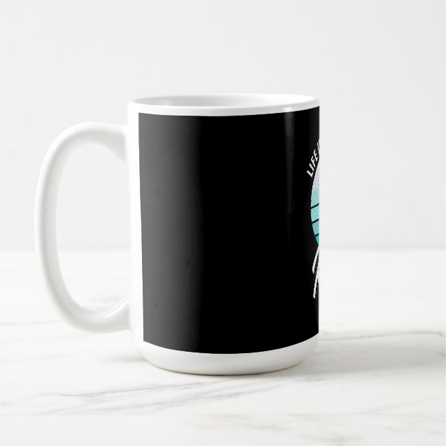 Das Leben ist eine schöne Reise Kaffeetasse (Links)