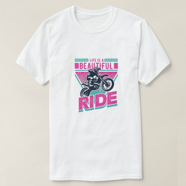 Das Leben ist eine schöne Reise T-Shirt (Design vorne)