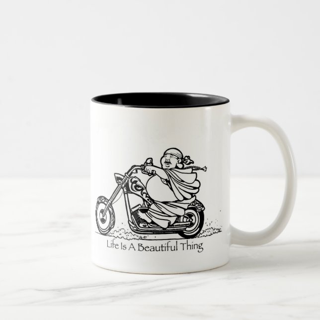 Das Leben ist eine schöne Zweifarbige Tasse (Rechts)