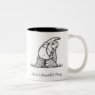 Das Leben ist eine schöne Zweifarbige Tasse