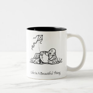 Das Leben ist eine schöne Zweifarbige Tasse