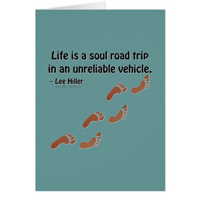 Das Leben ist eine Soul-Reise in einem unzuverläss (Vorne)