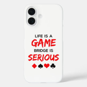 Das Leben ist eine Spielbrücke ist ein ernsthaftes iPhone 16 Hülle