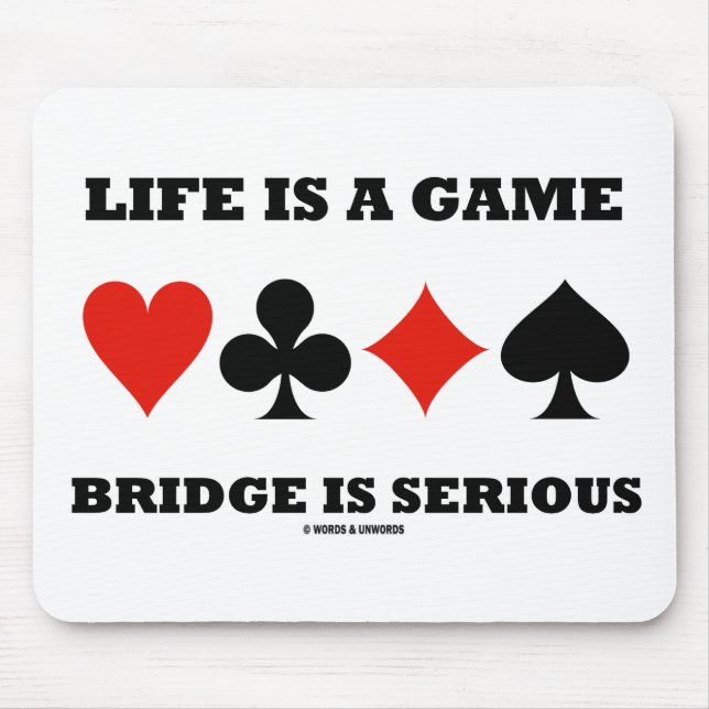 Das Leben ist eine Spielbrücke ist ernst (vier Car Mousepad (Vorne)