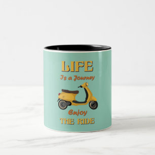 Das Leben ist eine Tasse für den Reisekaffee