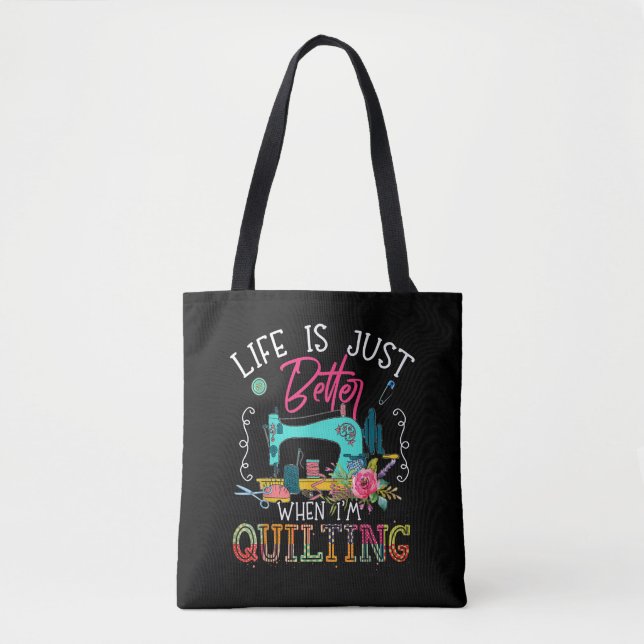 Das Leben ist einfach besser, wenn ich mich behalt Tasche (Vorderseite)