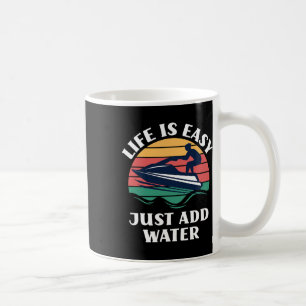 Das Leben ist einfach, füge Wassersport Jet-Skiing Kaffeetasse