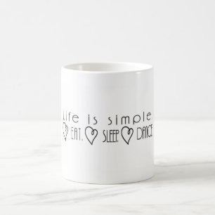 Das Leben ist einfach Kaffeetasse