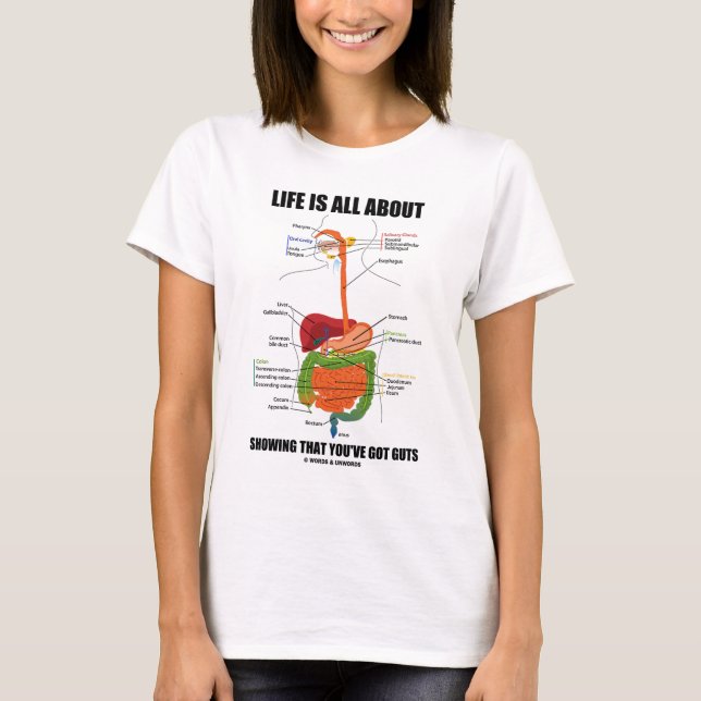 Das Leben ist ganz über das Zeigen, dass Sie T-Shirt (Vorderseite)