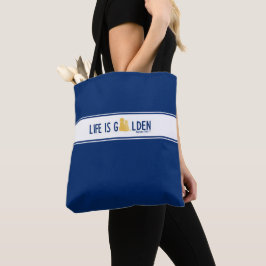 Das Leben ist Golden Dog Toto Bag - Navy Tasche