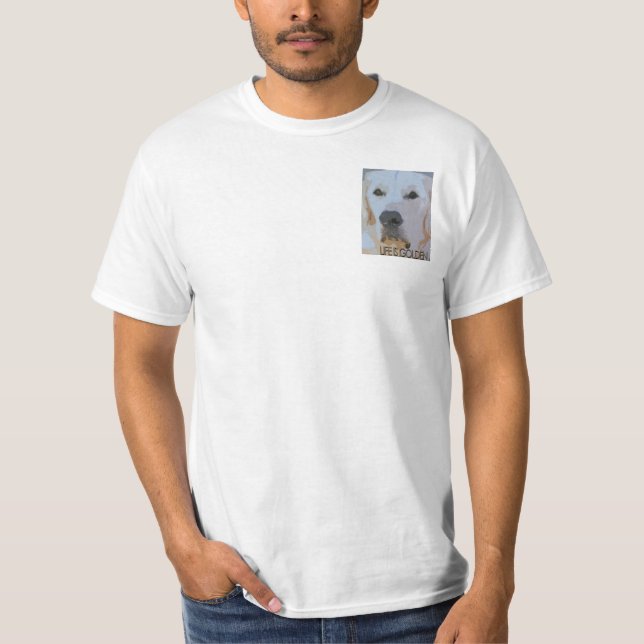 DAS LEBEN IST GOLDEN T-Shirt (Vorderseite)