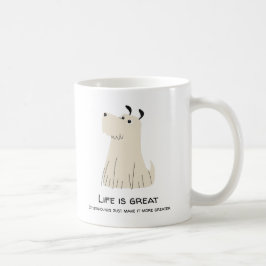 Das Leben ist größer mit Otterhounds Kaffeetasse
