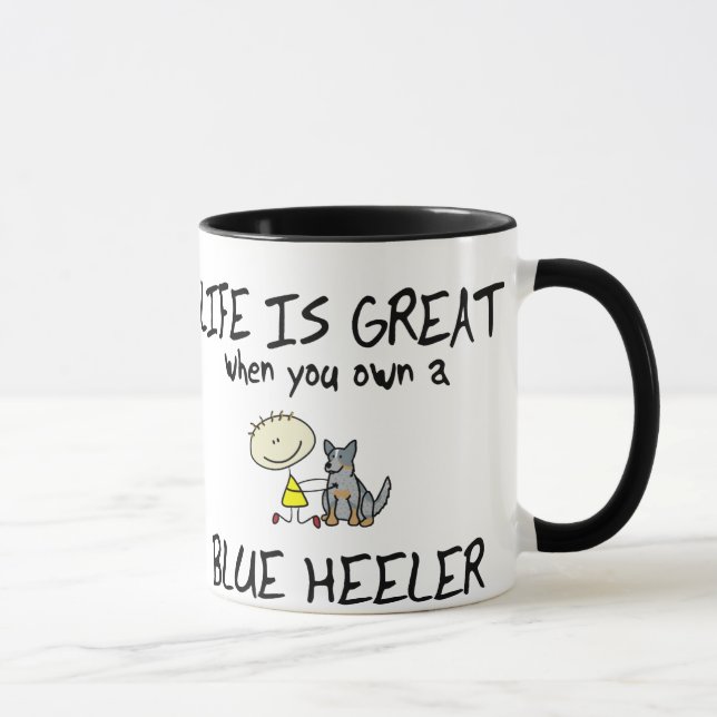 Das Leben ist großes blaues Heeler Tasse (Rechts)