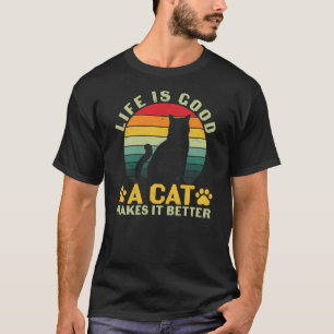 Das Leben ist gut – ein Kater macht es besser T-Sh T-Shirt