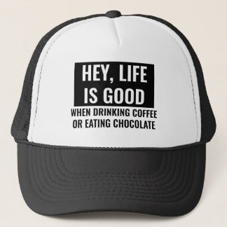 Das Leben ist gut Funny Motivierend und inspiriere Truckerkappe