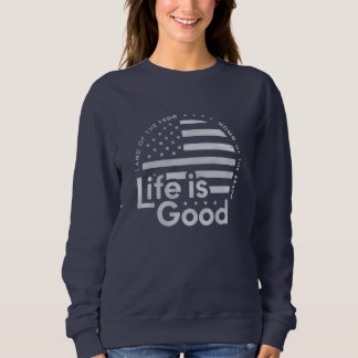 Das Leben ist gut. Mens Crusher T-Shirt Lig Flag C Sweatshirt