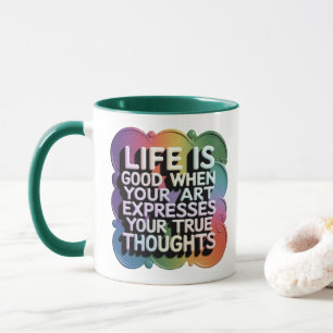 DAS LEBEN IST GUT, WENN DIE SERIE........ TASSE