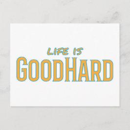 Das Leben ist gutHard Postkarte