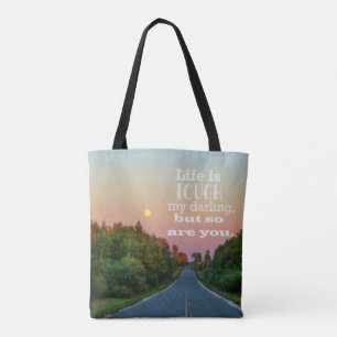 Das Leben ist hart, aber du bist auch Totbeutel Tasche