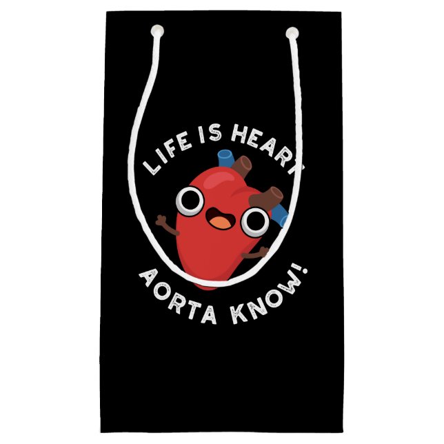 Das Leben ist Herz Aorta kennen Funny Anatomie Pun Kleine Geschenktüte (Vorderseite)