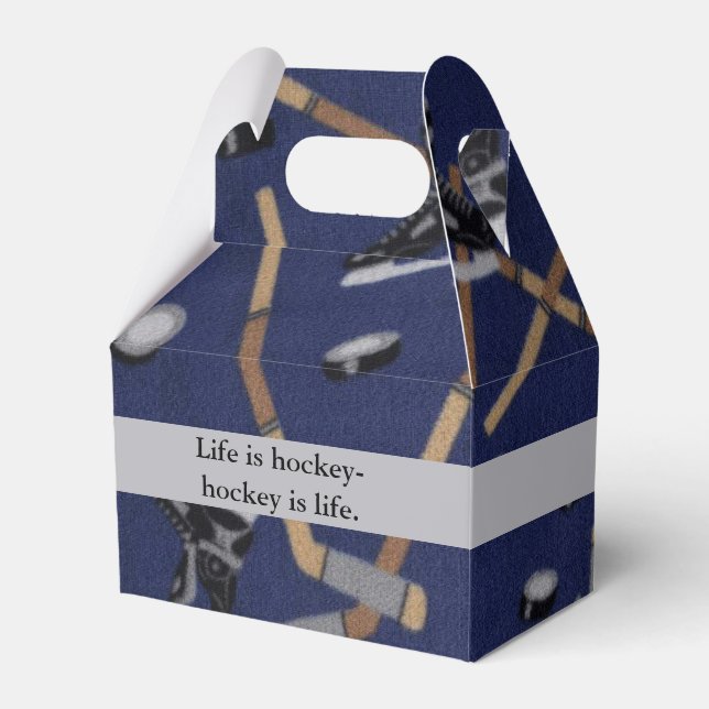 Das Leben ist Hockey Geschenkschachtel (Vorderseite)