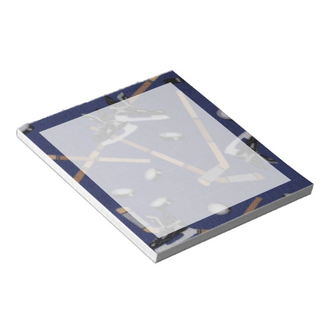 Das Leben ist Hockey Notizblock (angewinkelt)