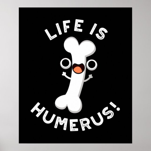 Das Leben ist Humerus Funny Bone Pub Dark BG Poster (Vorne)