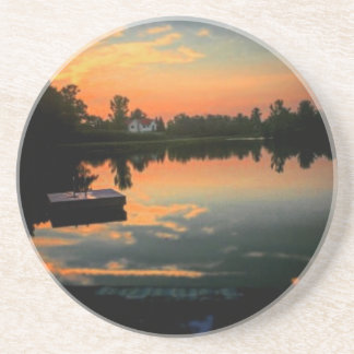 Das Leben ist in dem See besser Getränkeuntersetzer