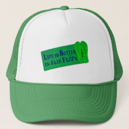 Das Leben ist in Flip Flops besser Truckerkappe