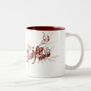 Das Leben ist jetzt Zweifarbige Tasse