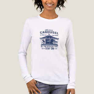 Das Leben ist Karussell, auf dem du bleibe. Tri-Blend Shirt