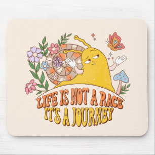 Das Leben ist kein Rennen Mousepad