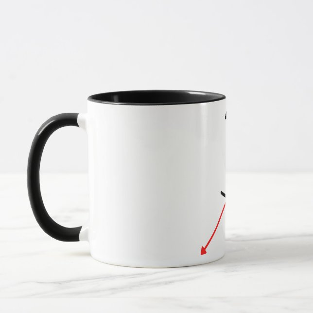 Das Leben ist kurz, also lebe es Tasse (Links)