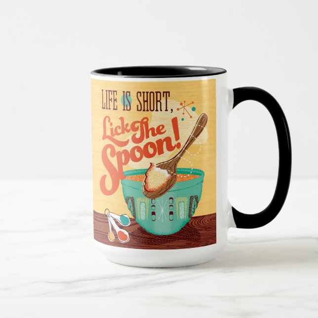 Das Leben ist Kurz, entdecken Sie den Spoon Tasse (Rechts)
