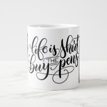 Das Leben ist kurz, kaufen Sie die Stifte - Buchst