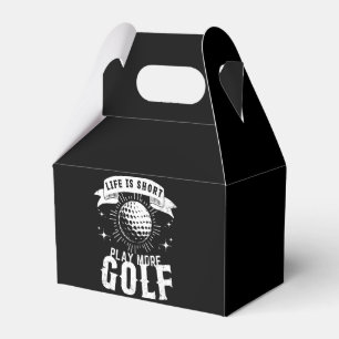 Das Leben ist kurz. Spiele mehr Golf Geschenkschachtel