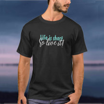 Das Leben ist Kurz T-Shirt