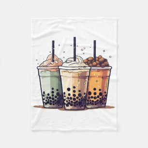 Das Leben ist kurz, trinken Sie den Boba Fleecedecke