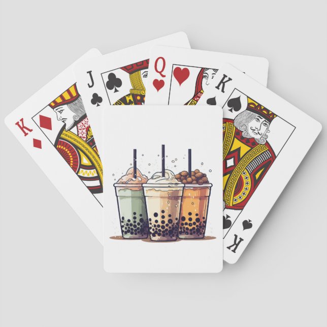 Das Leben ist kurz, trinken Sie den Boba Spielkarten (Rückseite)