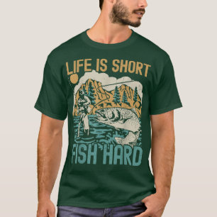 Das Leben ist Kurze Fisch Fressliebhaber Fischer B T-Shirt