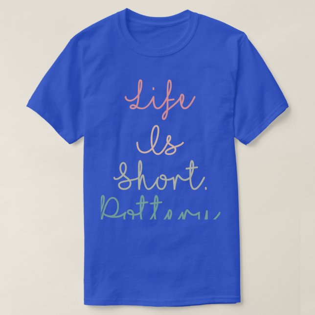 Das Leben ist Kurze Keramik T-Shirt (Design vorne)