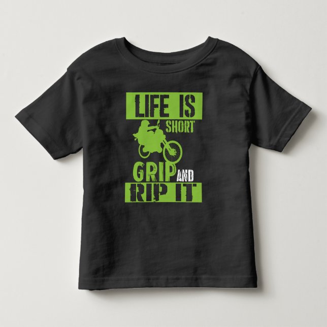 Das Leben ist kurzer Griff und zerreißt ihn - Kleinkind T-shirt (Vorderseite)