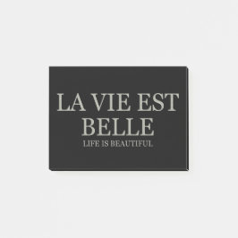 Das Leben ist - Licht schön Post-it Klebezettel