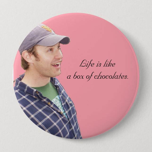 Das Leben ist likea Kasten Schokoladen Button (Vorderseite)