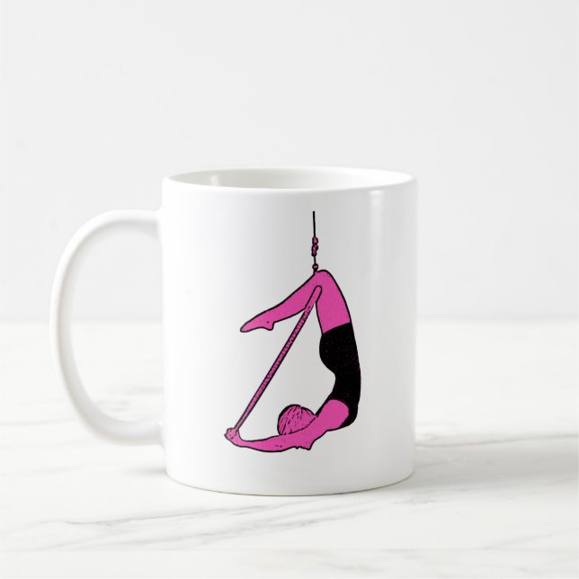Das Leben ist - lyra besser umgedreht Kaffeetasse (Links)