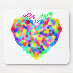 Das Leben ist Messy Mousepad