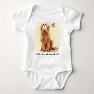 Das Leben ist mit einem Labradoodle besser Baby Strampler