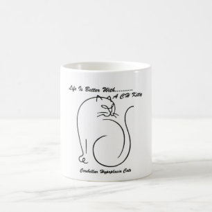 Das Leben ist mit einer CHkitty-Kaffee-Tasse Kaffeetasse